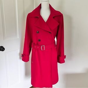 Red 1X Wool Blend Coat - Roz & Ali